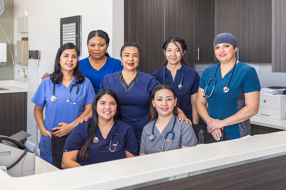 A group of nurses at Medical Hill