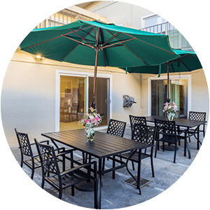 The courtyard of Medical Hill